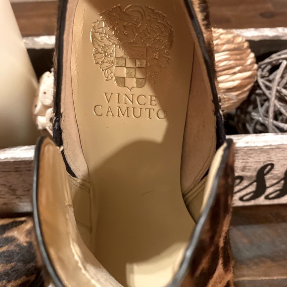 Vince Camuto ankle mohair leopard boots - Picture 6 of 10